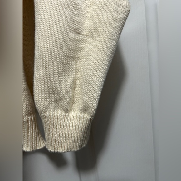 Lauren Ralph Lauren Cream ribbed knit Pullover Sweater Womens SP petite classic - Picture 13 of 15